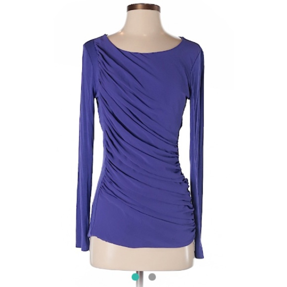 DKNY long sleeve draped top